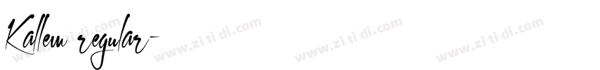 Kallem regular字体转换